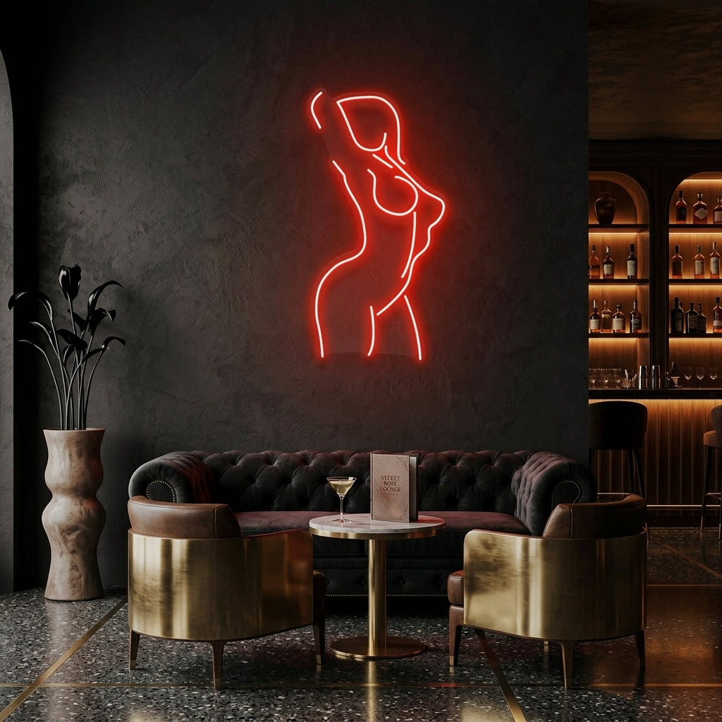 Female Pose Led Neon Sign Light