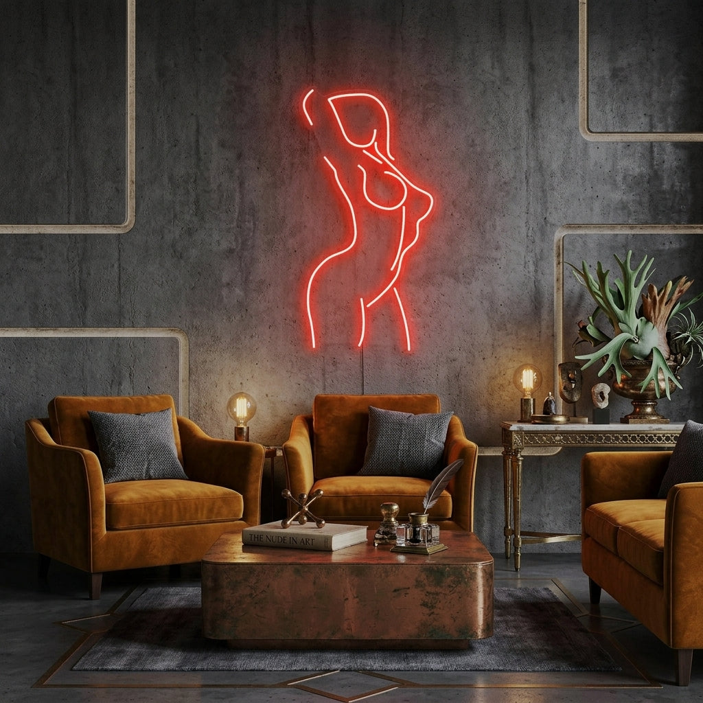 Female Pose Led Neon Sign Light