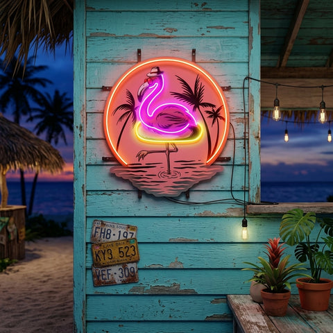 Flaming Summer LED Neon Sign Light Pop Art