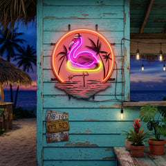 Flaming Summer LED Neon Sign Light Pop Art