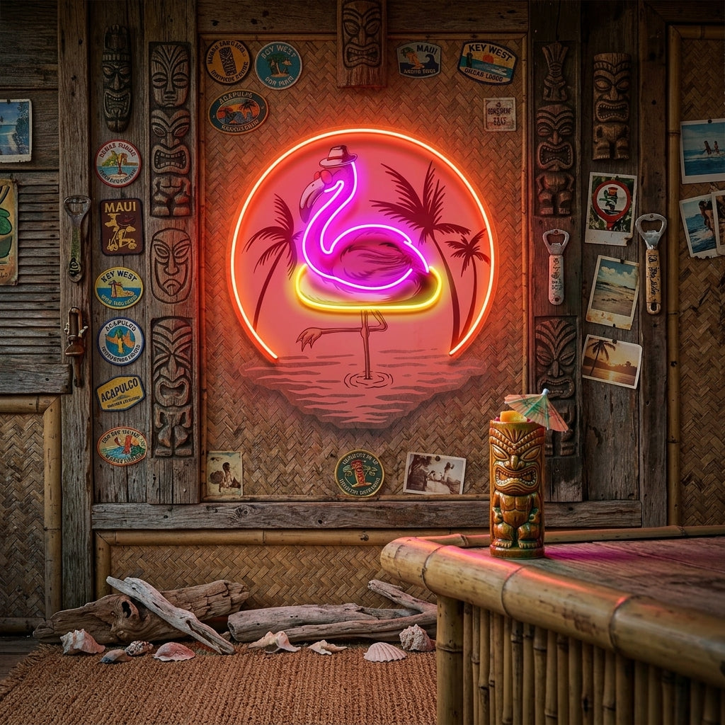 Flaming Summer LED Neon Sign Light Pop Art