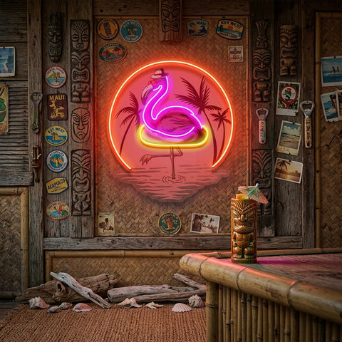 Flaming Summer LED Neon Sign Light Pop Art
