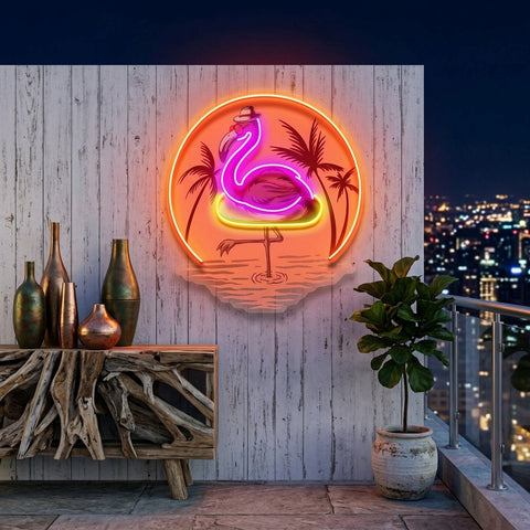 Flaming Summer LED Neon Sign Light Pop Art