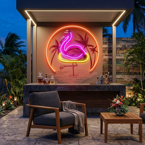 Flaming Summer LED Neon Sign Light Pop Art