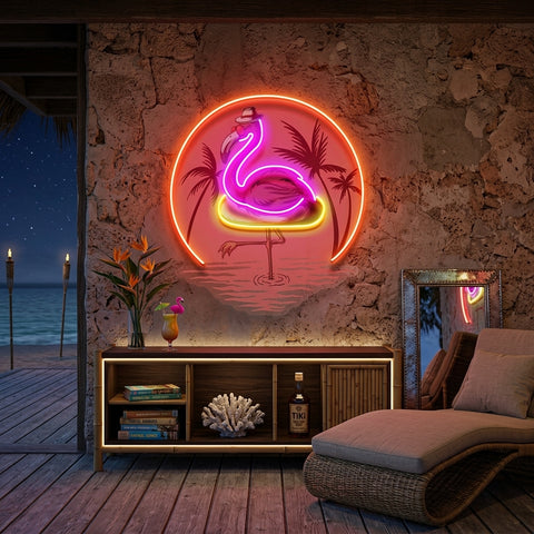 Flaming Summer LED Neon Sign Light Pop Art
