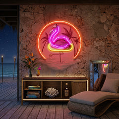 Flaming Summer LED Neon Sign Light Pop Art