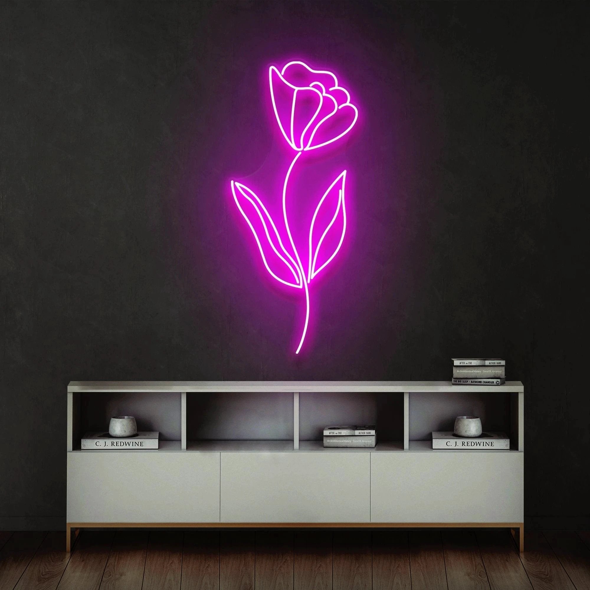 Flower line Led Neon Sign Light