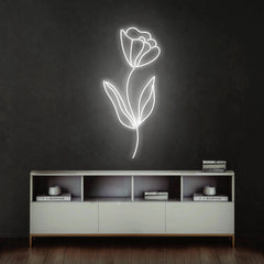 Flower line Led Neon Sign Light