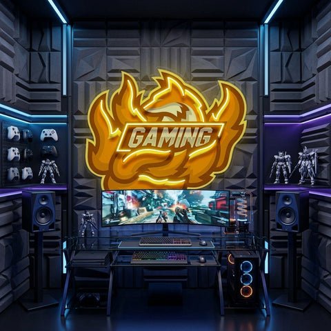 Fox Seven Tails Esport LED Neon Sign Light Pop Art