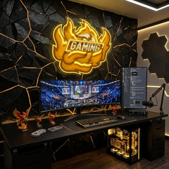 Fox Seven Tails Esport LED Neon Sign Light Pop Art