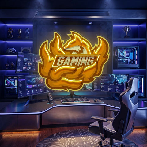 Fox Seven Tails Esport LED Neon Sign Light Pop Art