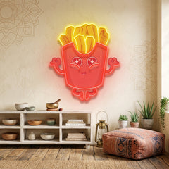 French Fries LED Neon Sign Light Pop Art