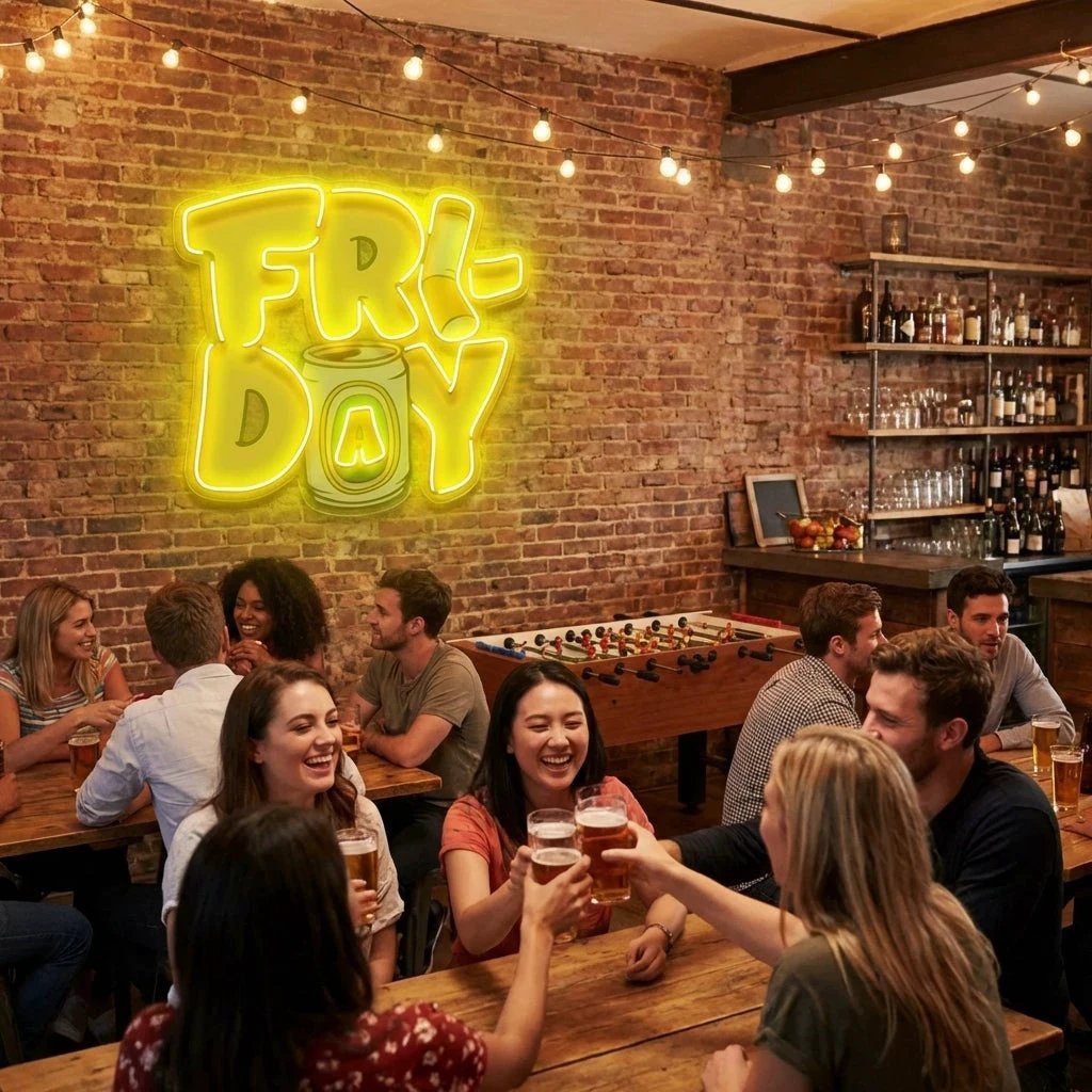 Friday Artwork Led Neon Sign Light