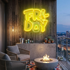 Friday Artwork Led Neon Sign Light
