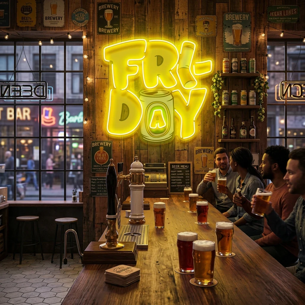 Friday Artwork Led Neon Sign Light