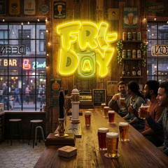Friday Artwork Led Neon Sign Light