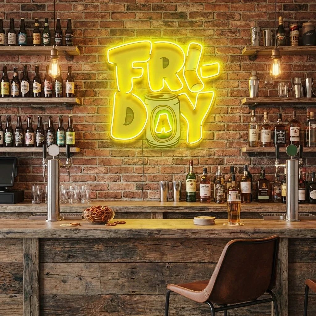 Friday Artwork Led Neon Sign Light