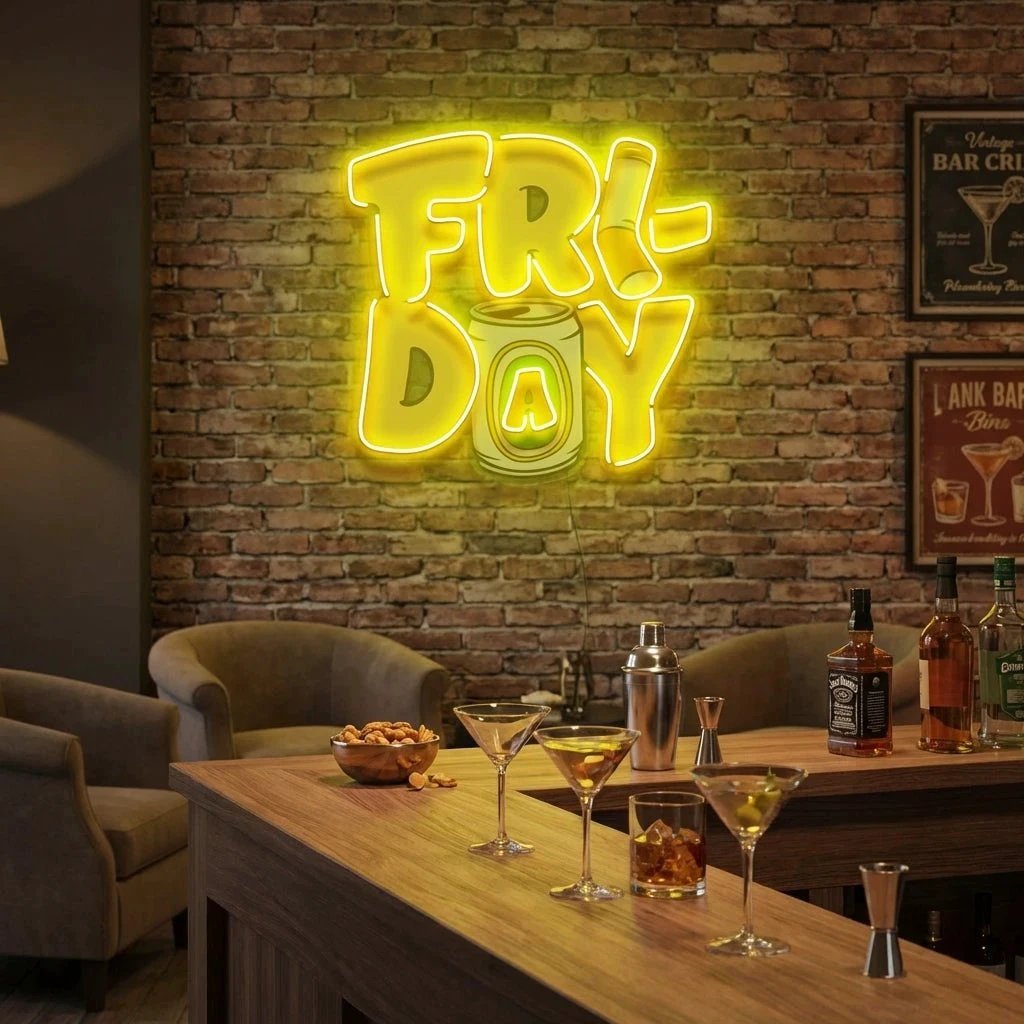 Friday Artwork Led Neon Sign Light