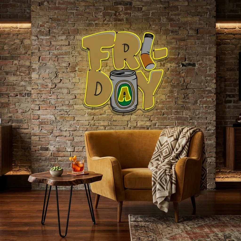 Friday Artwork Led Neon Sign Light