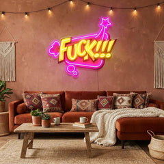 Fuck!!! Artwork Led Neon Sign Light
