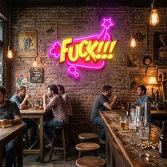 Fuck!!! Artwork Led Neon Sign Light