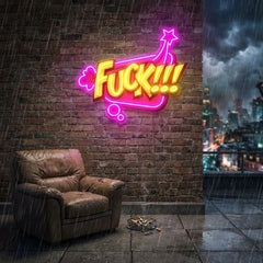 Fuck!!! Artwork Led Neon Sign Light