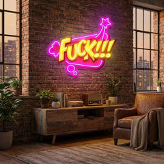 Fuck!!! Artwork Led Neon Sign Light