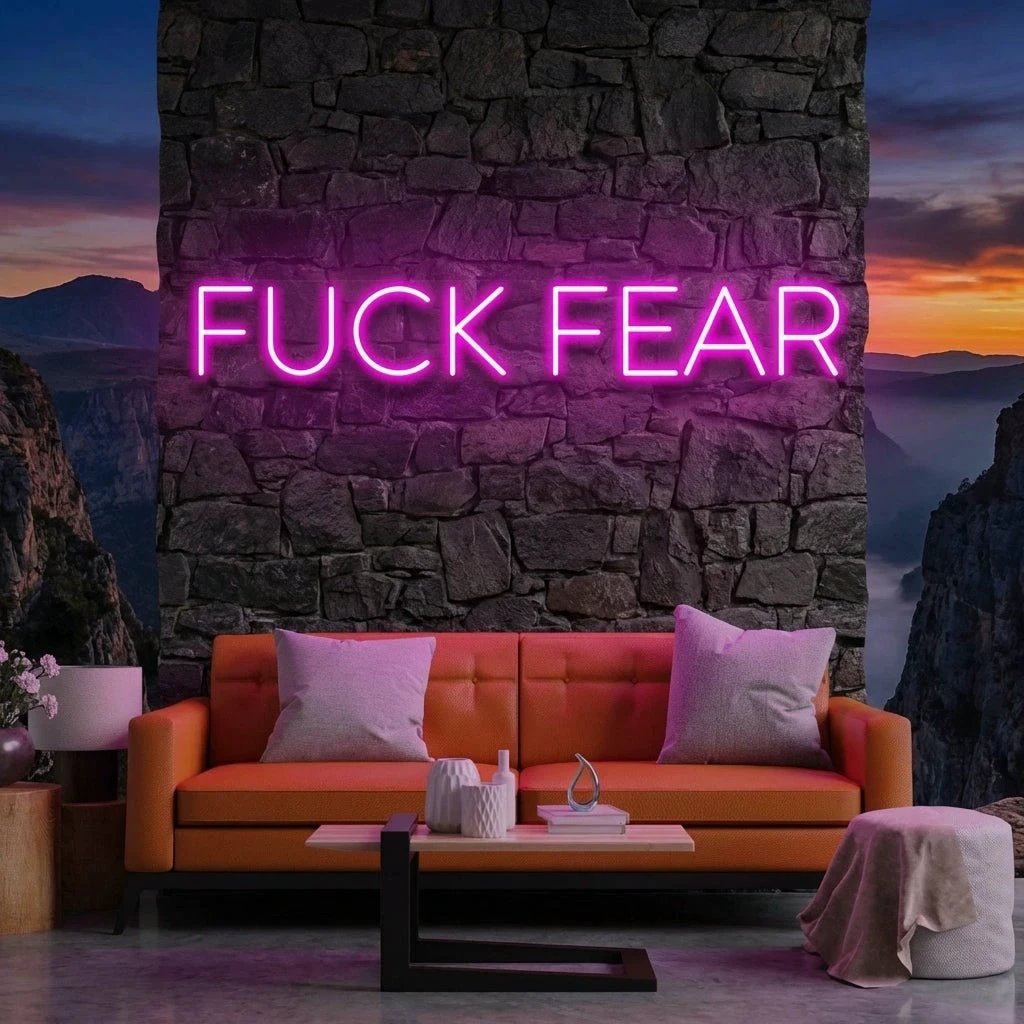 Fuck Fear Led Neon Sign Light