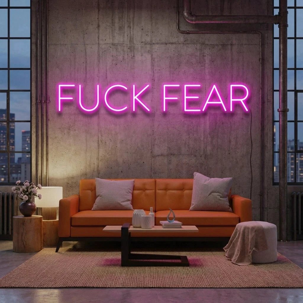 Fuck Fear Led Neon Sign Light