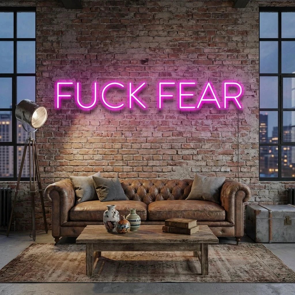 Fuck Fear Led Neon Sign Light