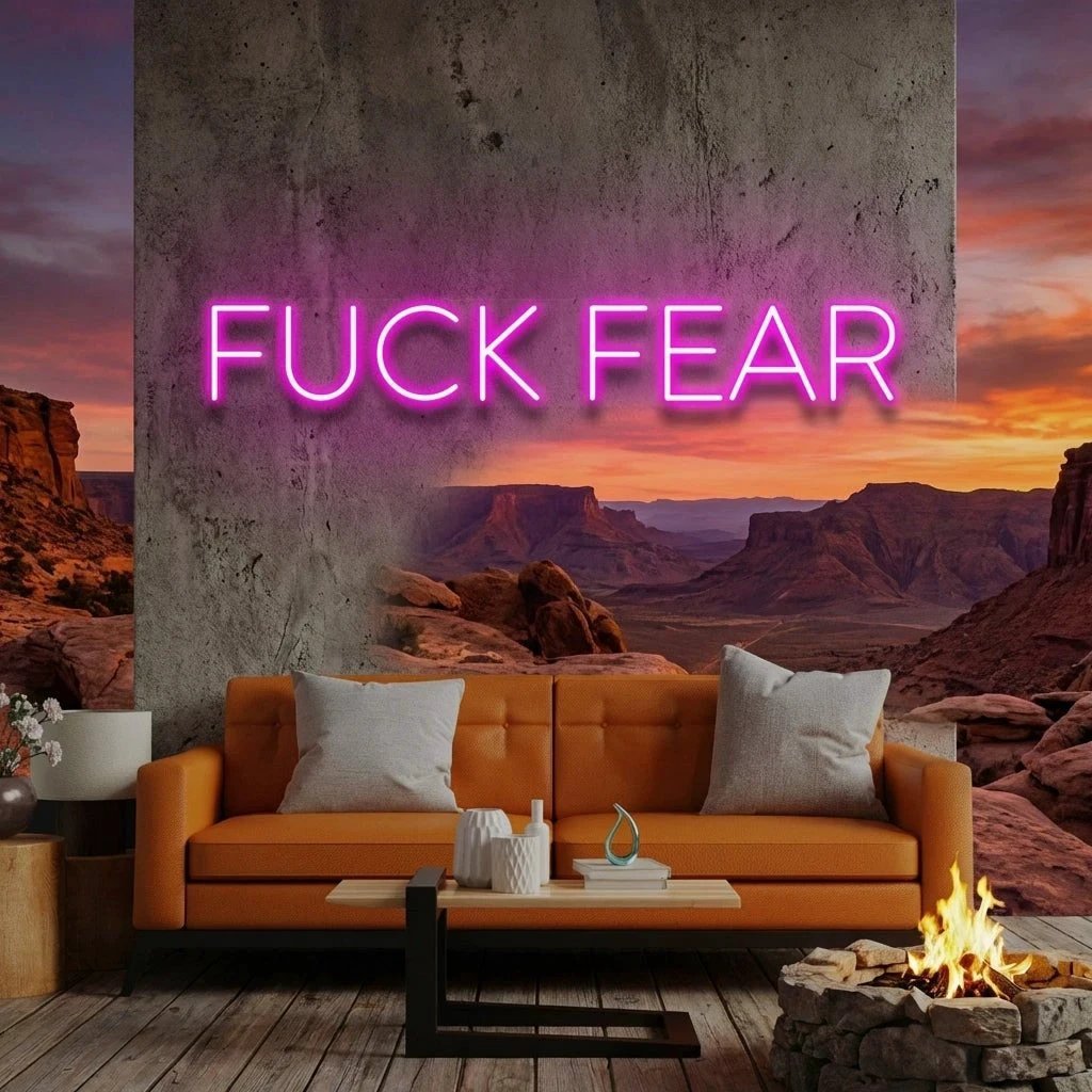 Fuck Fear Led Neon Sign Light