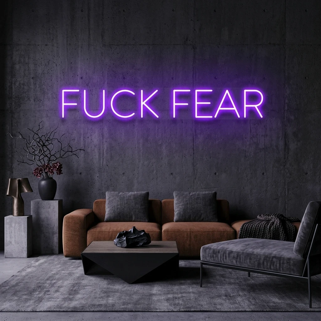 Fuck Fear Led Neon Sign Light