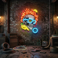 Galaxy Skull LED Neon Sign Light Pop Art