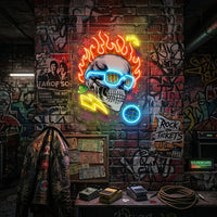 Galaxy Skull LED Neon Sign Light Pop Art