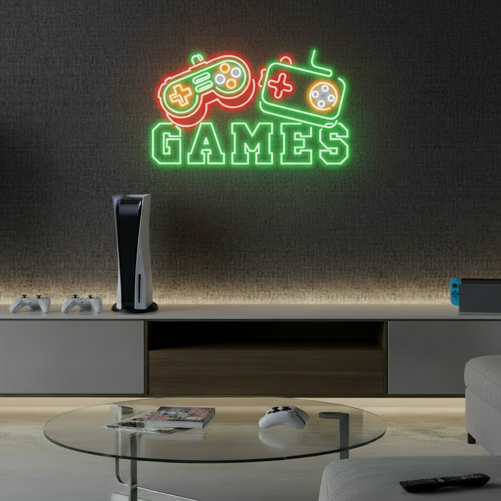 Game Controller Neon Sign Custom Neon Sign for Gaming Room Decor - VN03 - Customneonstudio