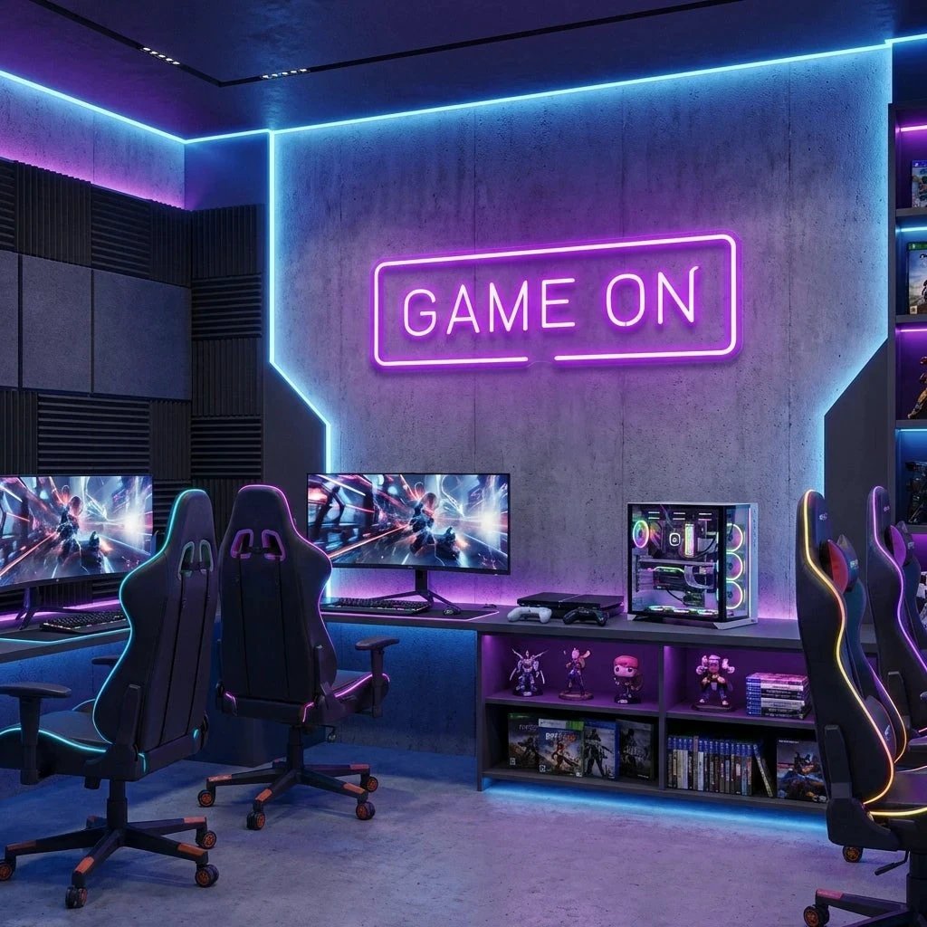 Game On Led Neon Sign Light