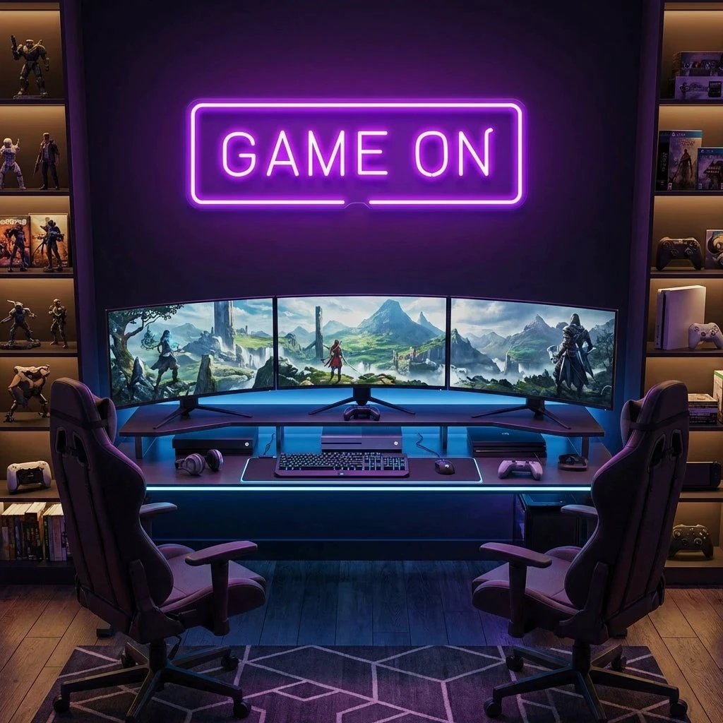 Game On Led Neon Sign Light