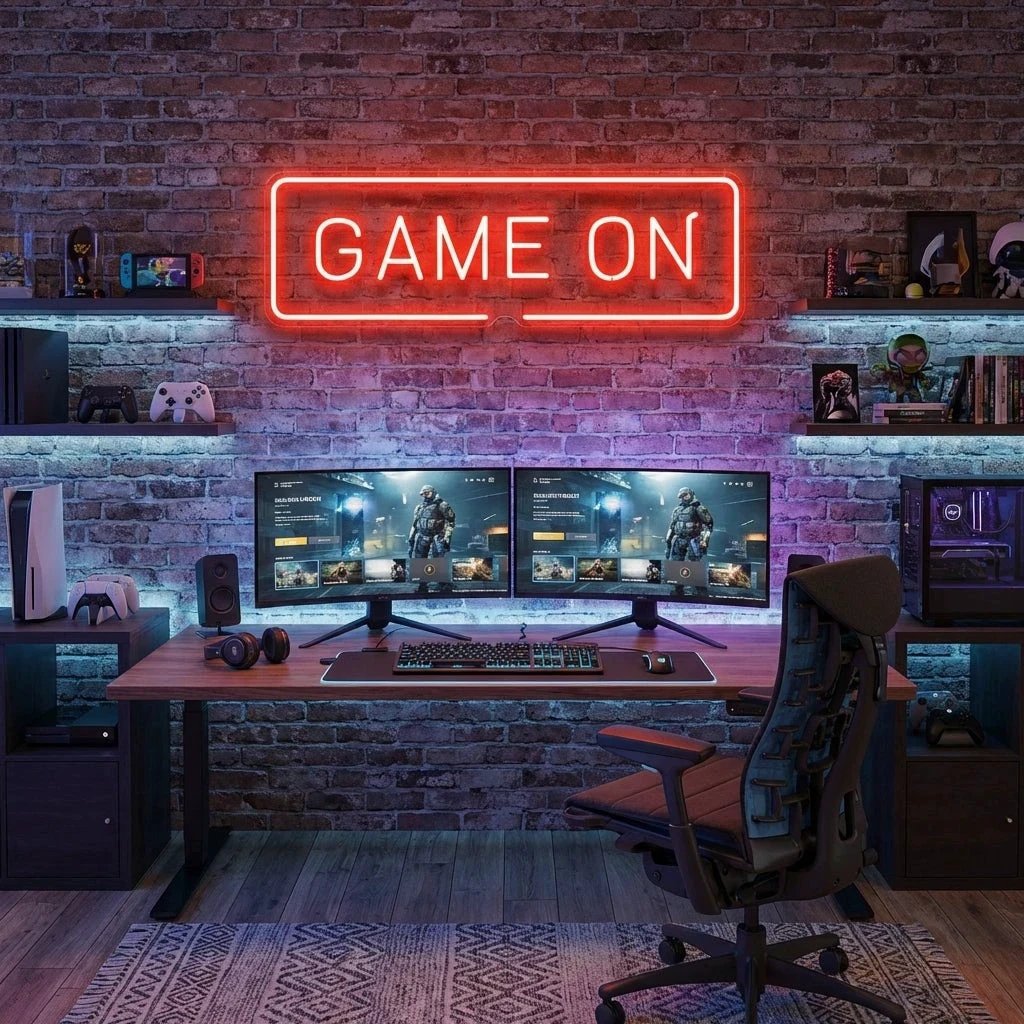 Game On Led Neon Sign Light