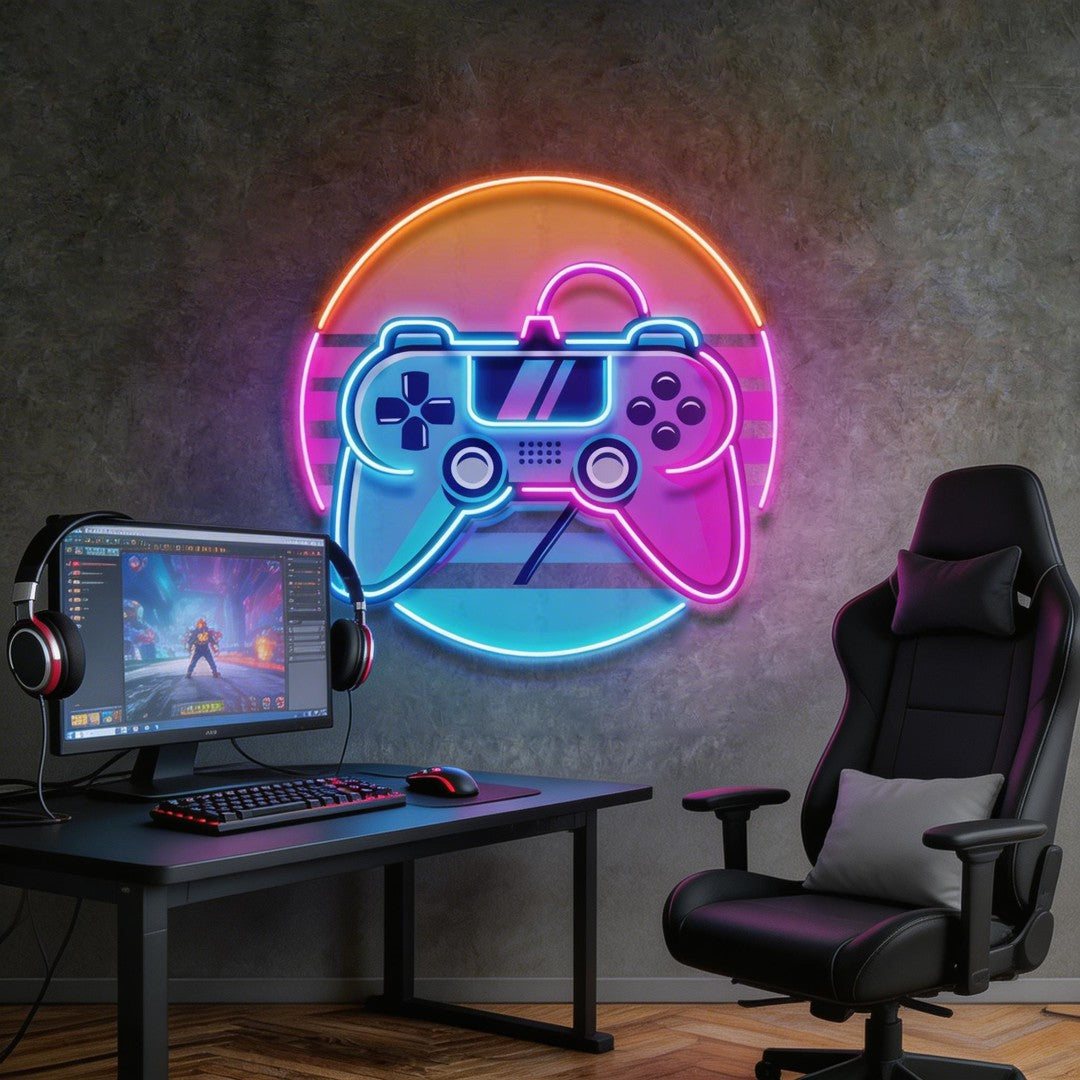 Game Plus Logo LED Neon Sign Light Pop Art