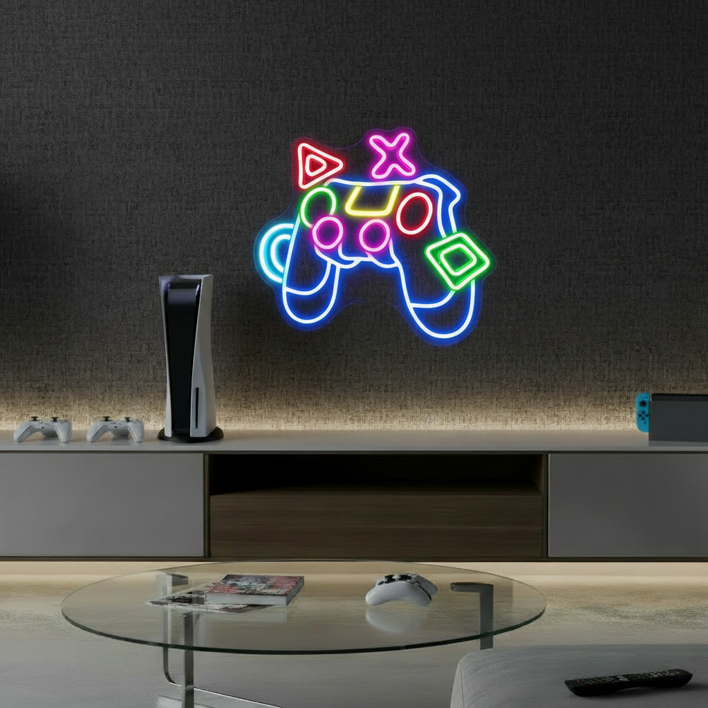 Game Controller Neon Sign Led Neon Sign for Wall Decor - VN03 - Customneonstudio