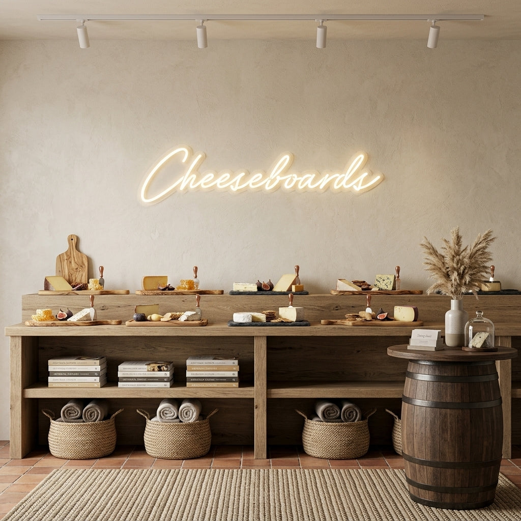 Custom Neon: Cheeseboards