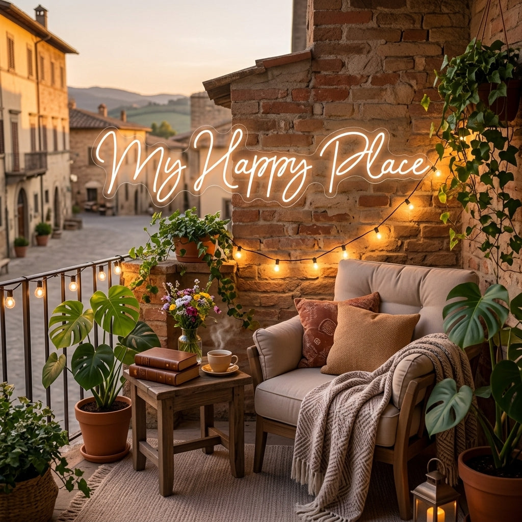 Custom Neon: My Happy Place