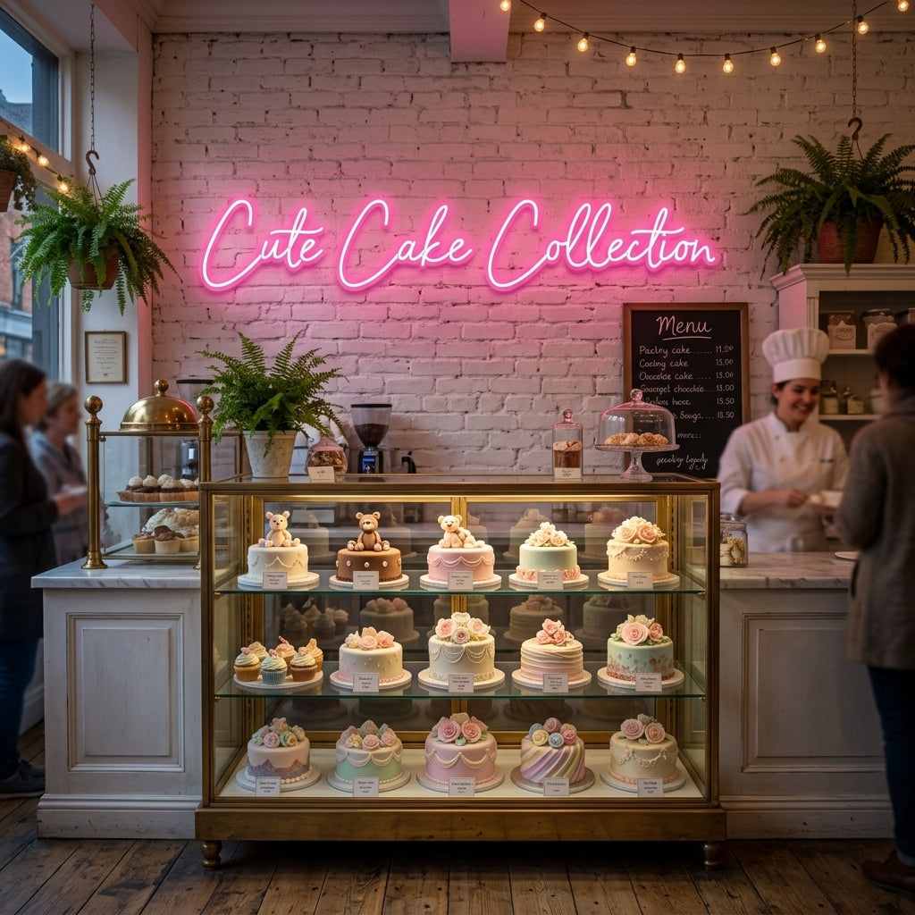 Custom Neon: Cute Cake Col...