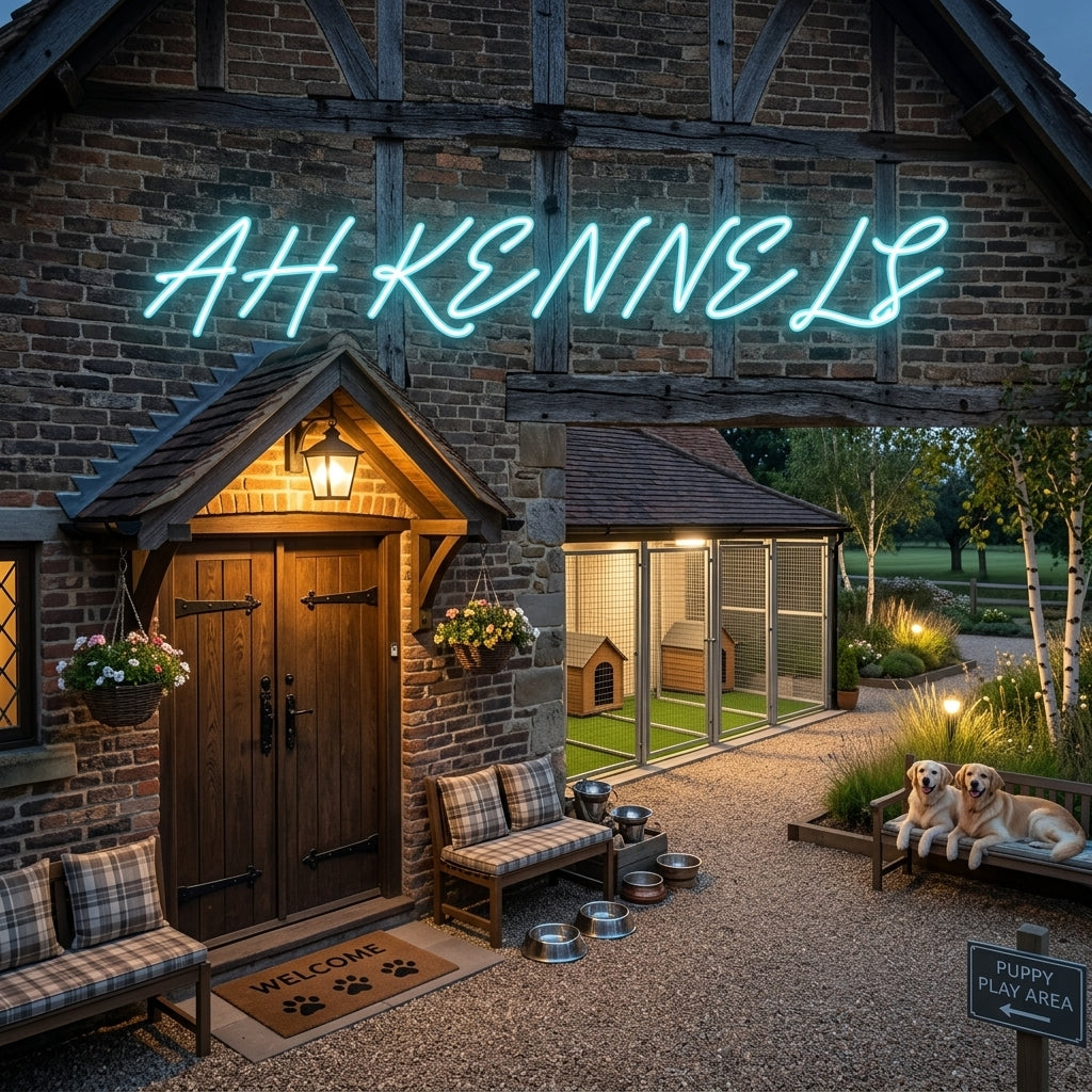 Custom Neon: AH KENNELS