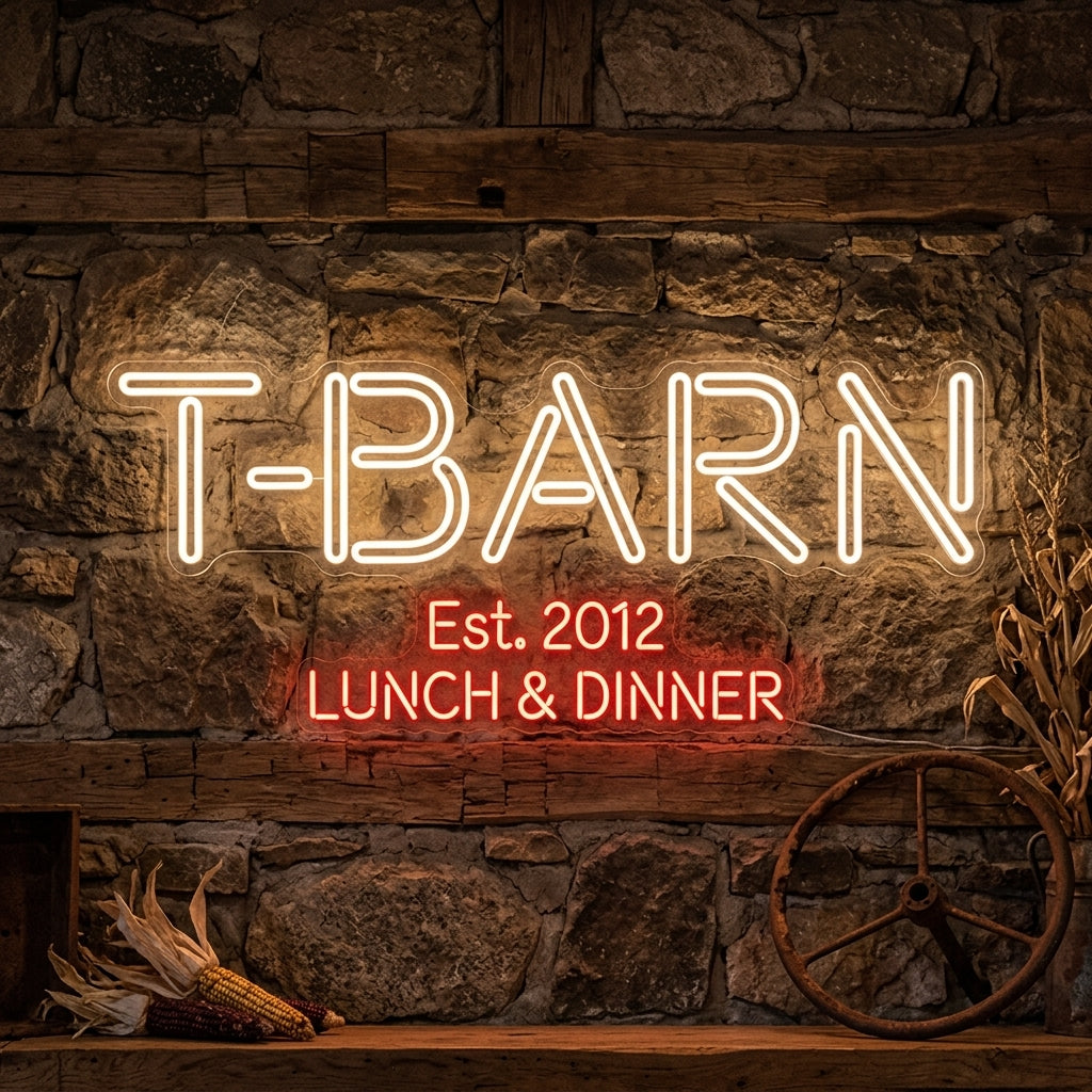 Custom Neon: T-BARN