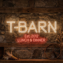 Custom Neon: T-BARN