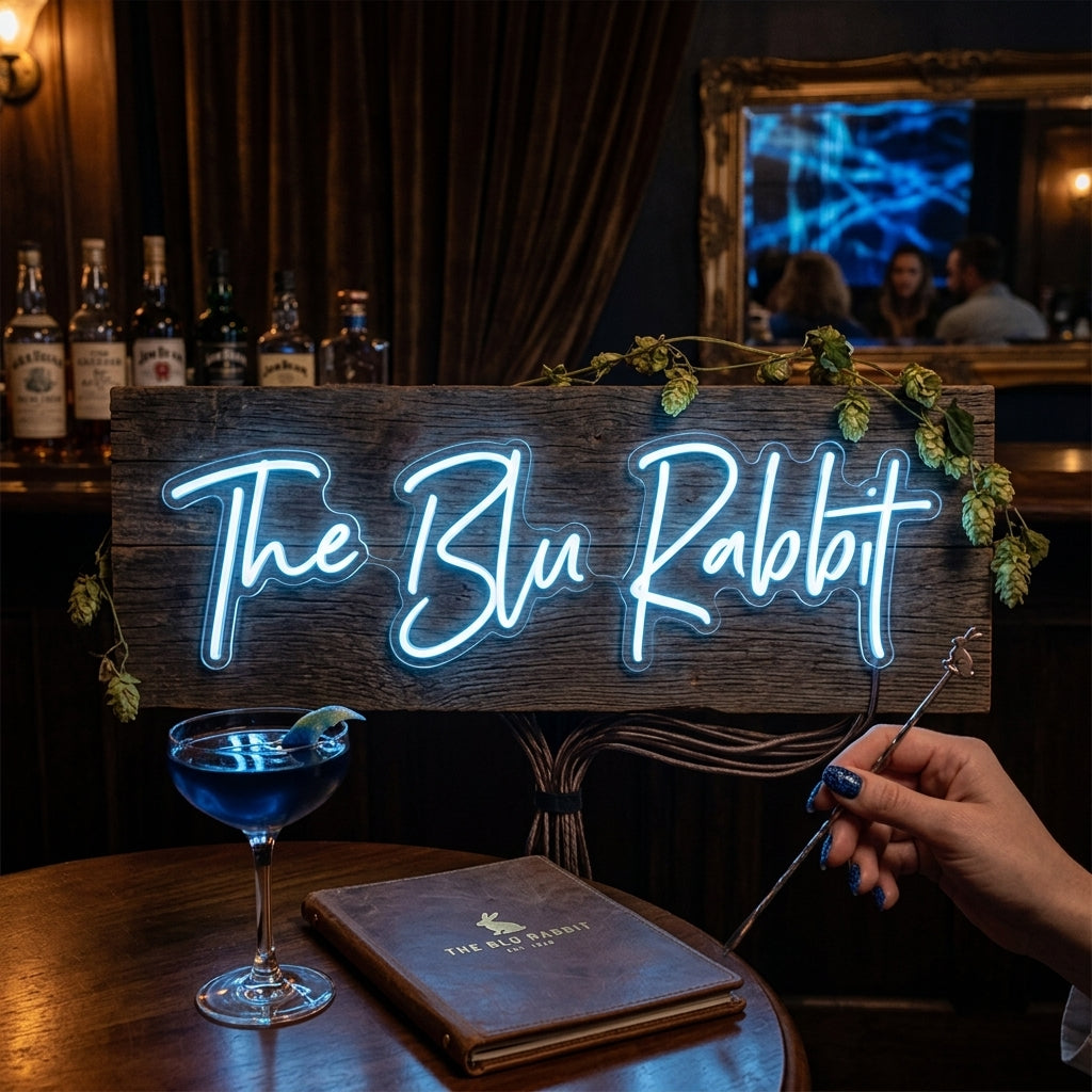 Custom Neon: The Blu Rabbit