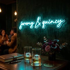 Custom Neon: jeremy & quincy
