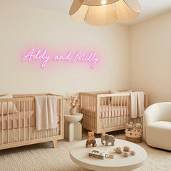 Custom Neon: Addy and Milly