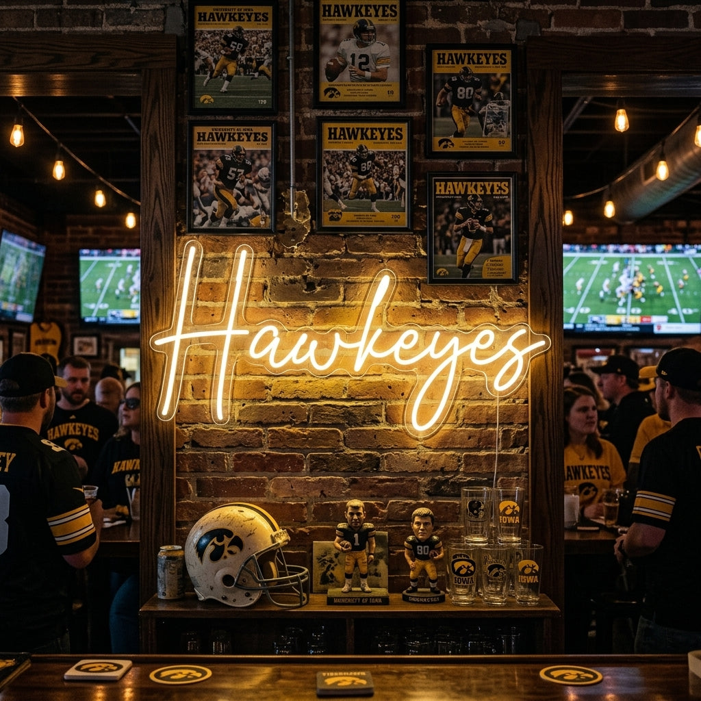 Custom Neon: Hawkeyes